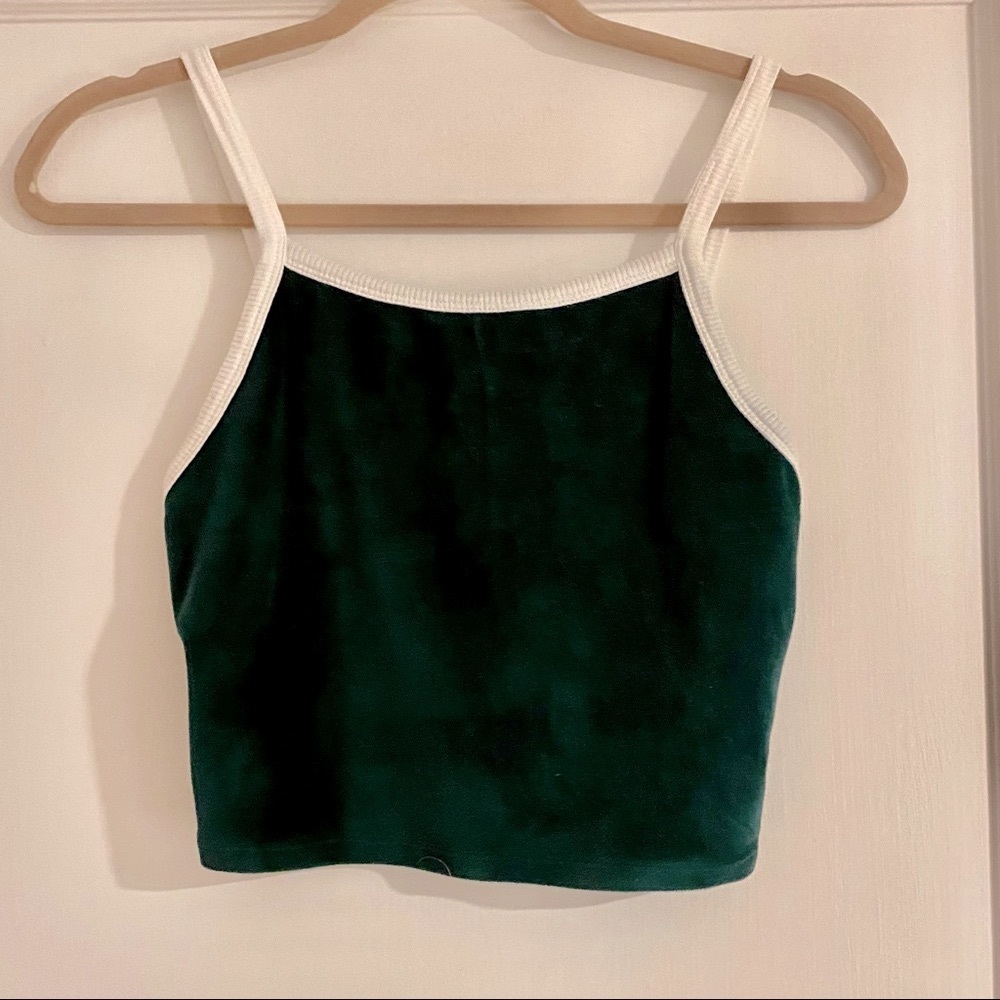 Urban Outfitters Velvet Crop Top